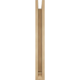 Ekena Millwork - BKTUR0352X22X30LEC01RCPR - Timberthane Faux Wood Legacy Style Bracket w/ Offset Brace, Traditional Ends, 3 1/2"W x 22"D x 30"H, Primed Tan