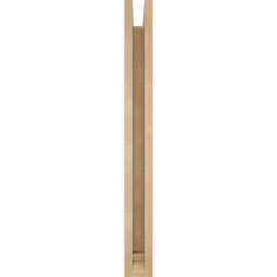 Ekena Millwork - BKTUR0352X22X34LEC01RCPR - Timberthane Faux Wood Legacy Style Bracket w/ Offset Brace, Traditional Ends, 3 1/2"W x 22"D x 34"H, Primed Tan