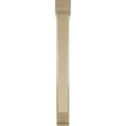 Ekena Millwork - BKTUR0352X24X32LEC01RCPR - Timberthane Faux Wood Legacy Style Bracket w/ Offset Brace, Traditional Ends, 3 1/2"W x 24"D x 32"H, Primed Tan