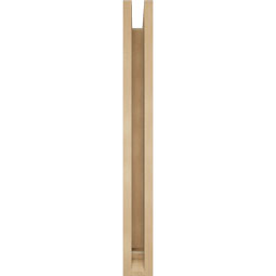 Ekena Millwork - BKTUR0352X24X32LEC01RCPR - Timberthane Faux Wood Legacy Style Bracket w/ Offset Brace, Traditional Ends, 3 1/2"W x 24"D x 32"H, Primed Tan
