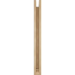 Ekena Millwork - BKTUR0352X24X36LEC01RCPR - Timberthane Faux Wood Legacy Style Bracket w/ Offset Brace, Traditional Ends, 3 1/2"W x 24"D x 36"H, Primed Tan