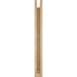 Ekena Millwork - BKTUR0352X26X34LEC01RCPR - Timberthane Faux Wood Legacy Style Bracket w/ Offset Brace, Traditional Ends, 3 1/2"W x 26"D x 34"H, Primed Tan