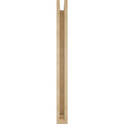 Ekena Millwork - BKTUR0352X28X40LEC01RCPR - Timberthane Faux Wood Legacy Style Bracket w/ Offset Brace, Traditional Ends, 3 1/2"W x 28"D x 40"H, Primed Tan