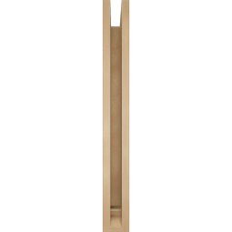 Ekena Millwork - BKTUR0352X30X30LEC01RCPR - Timberthane Faux Wood Legacy Style Bracket w/ Offset Brace, Traditional Ends, 3 1/2"W x 30"D x 30"H, Primed Tan