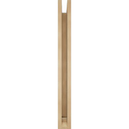 Ekena Millwork - BKTUR0352X30X34LEC01RCPR - Timberthane Faux Wood Legacy Style Bracket w/ Offset Brace, Traditional Ends, 3 1/2"W x 30"D x 34"H, Primed Tan