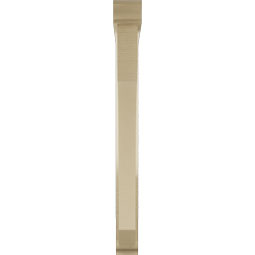 Ekena Millwork - BKTUR0352X30X36LEC01RCPR - Timberthane Faux Wood Legacy Style Bracket w/ Offset Brace, Traditional Ends, 3 1/2"W x 30"D x 36"H, Primed Tan
