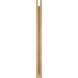 Ekena Millwork - BKTUR0352X30X42LEC01RCPR - Timberthane Faux Wood Legacy Style Bracket w/ Offset Brace, Traditional Ends, 3 1/2"W x 30"D x 42"H, Primed Tan