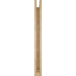 Ekena Millwork - BKTUR0352X32X36LEC01RCPR - Timberthane Faux Wood Legacy Style Bracket w/ Offset Brace, Traditional Ends, 3 1/2"W x 32"D x 36"H, Primed Tan