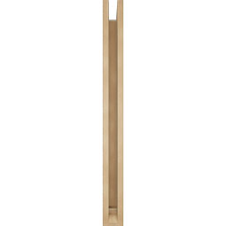Ekena Millwork - BKTUR0352X32X38LEC01RCPR - Timberthane Faux Wood Legacy Style Bracket w/ Offset Brace, Traditional Ends, 3 1/2"W x 32"D x 38"H, Primed Tan