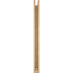Ekena Millwork - BKTUR0352X32X44LEC01RCPR - Timberthane Faux Wood Legacy Style Bracket w/ Offset Brace, Traditional Ends, 3 1/2"W x 32"D x 44"H, Primed Tan