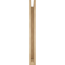 Ekena Millwork - BKTUR0352X34X34LEC01RCPR - Timberthane Faux Wood Legacy Style Bracket w/ Offset Brace, Traditional Ends, 3 1/2"W x 34"D x 34"H, Primed Tan