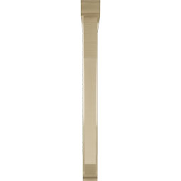Ekena Millwork - BKTUR0352X34X38LEC01RCPR - Timberthane Faux Wood Legacy Style Bracket w/ Offset Brace, Traditional Ends, 3 1/2"W x 34"D x 38"H, Primed Tan