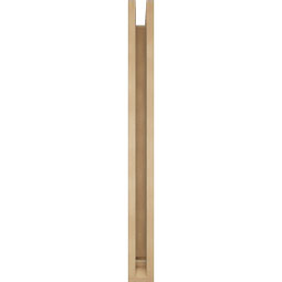 Ekena Millwork - BKTUR0352X34X38LEC01RCPR - Timberthane Faux Wood Legacy Style Bracket w/ Offset Brace, Traditional Ends, 3 1/2"W x 34"D x 38"H, Primed Tan