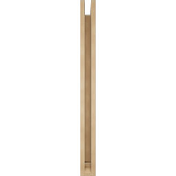 Ekena Millwork - BKTUR0352X34X40LEC01RCPR - Timberthane Faux Wood Legacy Style Bracket w/ Offset Brace, Traditional Ends, 3 1/2"W x 34"D x 40"H, Primed Tan