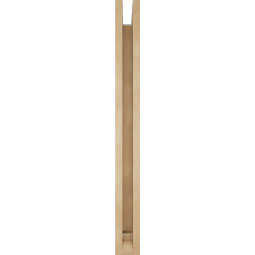 Ekena Millwork - BKTUR0352X36X36LEC01RCPR - Timberthane Faux Wood Legacy Style Bracket w/ Offset Brace, Traditional Ends, 3 1/2"W x 36"D x 36"H, Primed Tan