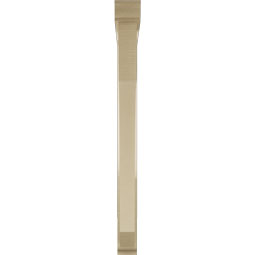 Ekena Millwork - BKTUR0352X36X40LEC01RCPR - Timberthane Faux Wood Legacy Style Bracket w/ Offset Brace, Traditional Ends, 3 1/2"W x 36"D x 40"H, Primed Tan