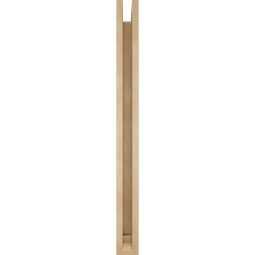 Ekena Millwork - BKTUR0352X36X40LEC01RCPR - Timberthane Faux Wood Legacy Style Bracket w/ Offset Brace, Traditional Ends, 3 1/2"W x 36"D x 40"H, Primed Tan