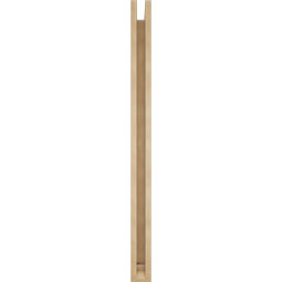 Ekena Millwork - BKTUR0352X36X48LEC01RCPR - Timberthane Faux Wood Legacy Style Bracket w/ Offset Brace, Traditional Ends, 3 1/2"W x 36"D x 48"H, Primed Tan