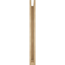 Ekena Millwork - BKTUR0352X38X38LEC01RCPR - Timberthane Faux Wood Legacy Style Bracket w/ Offset Brace, Traditional Ends, 3 1/2"W x 38"D x 38"H, Primed Tan