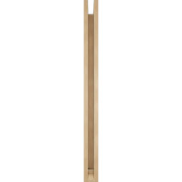 Ekena Millwork - BKTUR0352X38X44LEC01RCPR - Timberthane Faux Wood Legacy Style Bracket w/ Offset Brace, Traditional Ends, 3 1/2"W x 38"D x 44"H, Primed Tan