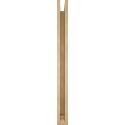 Ekena Millwork - BKTUR0352X40X40LEC01RCPR - Timberthane Faux Wood Legacy Style Bracket w/ Offset Brace, Traditional Ends, 3 1/2"W x 40"D x 40"H, Primed Tan