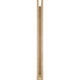 Ekena Millwork - BKTUR0352X40X44LEC01RCPR - Timberthane Faux Wood Legacy Style Bracket w/ Offset Brace, Traditional Ends, 3 1/2"W x 40"D x 44"H, Primed Tan