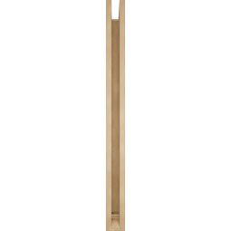 Ekena Millwork - BKTUR0352X42X42LEC01RCPR - Timberthane Faux Wood Legacy Style Bracket w/ Offset Brace, Traditional Ends, 3 1/2"W x 42"D x 42"H, Primed Tan