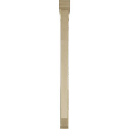 Ekena Millwork - BKTUR0352X42X48LEC01RCPR - Timberthane Faux Wood Legacy Style Bracket w/ Offset Brace, Traditional Ends, 3 1/2"W x 42"D x 48"H, Primed Tan