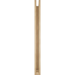 Ekena Millwork - BKTUR0352X44X44LEC01RCPR - Timberthane Faux Wood Legacy Style Bracket w/ Offset Brace, Traditional Ends, 3 1/2"W x 44"D x 44"H, Primed Tan