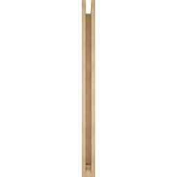 Ekena Millwork - BKTUR0352X46X46LEC01RCPR - Timberthane Faux Wood Legacy Style Bracket w/ Offset Brace, Traditional Ends, 3 1/2"W x 46"D x 46"H, Primed Tan