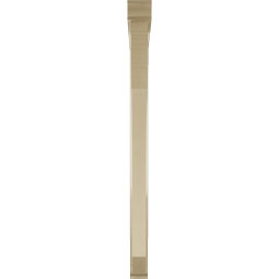 Ekena Millwork - BKTUR0352X48X48LEC01RCPR - Timberthane Faux Wood Legacy Style Bracket w/ Offset Brace, Traditional Ends, 3 1/2"W x 48"D x 48"H, Primed Tan