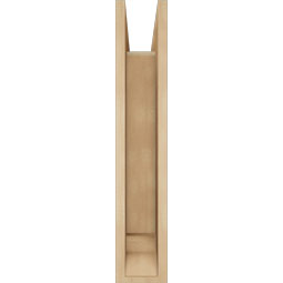 Ekena Millwork - BKTUR0554X18X30LEC01RCPR - Timberthane Faux Wood Legacy Style Bracket w/ Offset Brace, Traditional Ends, 5 1/2"W x 18"D x 30"H, Primed Tan