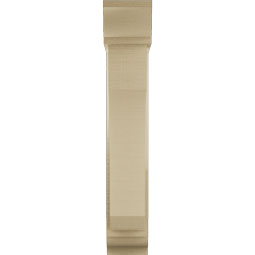 Ekena Millwork - BKTUR0554X20X32LEC01RCPR - Timberthane Faux Wood Legacy Style Bracket w/ Offset Brace, Traditional Ends, 5 1/2"W x 20"D x 32"H, Primed Tan