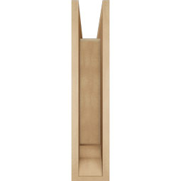 Ekena Millwork - BKTUR0554X22X26LEC01RCPR - Timberthane Faux Wood Legacy Style Bracket w/ Offset Brace, Traditional Ends, 5 1/2"W x 22"D x 26"H, Primed Tan