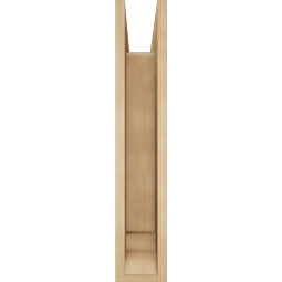 Ekena Millwork - BKTUR0554X22X30LEC01RCPR - Timberthane Faux Wood Legacy Style Bracket w/ Offset Brace, Traditional Ends, 5 1/2"W x 22"D x 30"H, Primed Tan