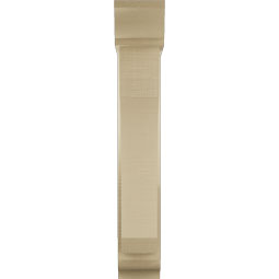 Ekena Millwork - BKTUR0554X22X34LEC01RCPR - Timberthane Faux Wood Legacy Style Bracket w/ Offset Brace, Traditional Ends, 5 1/2"W x 22"D x 34"H, Primed Tan