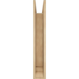 Ekena Millwork - BKTUR0554X22X34LEC01RCPR - Timberthane Faux Wood Legacy Style Bracket w/ Offset Brace, Traditional Ends, 5 1/2"W x 22"D x 34"H, Primed Tan