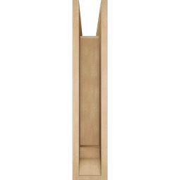 Ekena Millwork - BKTUR0554X24X28LEC01RCPR - Timberthane Faux Wood Legacy Style Bracket w/ Offset Brace, Traditional Ends, 5 1/2"W x 24"D x 28"H, Primed Tan