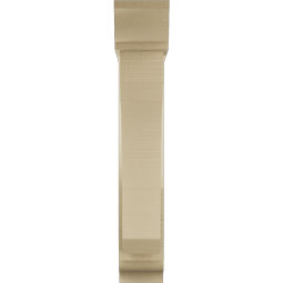 Ekena Millwork - BKTUR0554X24X32LEC01RCPR - Timberthane Faux Wood Legacy Style Bracket w/ Offset Brace, Traditional Ends, 5 1/2"W x 24"D x 32"H, Primed Tan