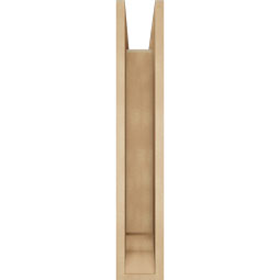 Ekena Millwork - BKTUR0554X24X32LEC01RCPR - Timberthane Faux Wood Legacy Style Bracket w/ Offset Brace, Traditional Ends, 5 1/2"W x 24"D x 32"H, Primed Tan