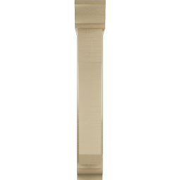 Ekena Millwork - BKTUR0554X24X36LEC01RCPR - Timberthane Faux Wood Legacy Style Bracket w/ Offset Brace, Traditional Ends, 5 1/2"W x 24"D x 36"H, Primed Tan