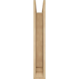 Ekena Millwork - BKTUR0554X24X36LEC01RCPR - Timberthane Faux Wood Legacy Style Bracket w/ Offset Brace, Traditional Ends, 5 1/2"W x 24"D x 36"H, Primed Tan