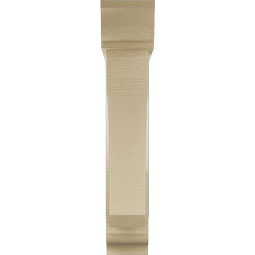 Ekena Millwork - BKTUR0554X26X30LEC01RCPR - Timberthane Faux Wood Legacy Style Bracket w/ Offset Brace, Traditional Ends, 5 1/2"W x 26"D x 30"H, Primed Tan