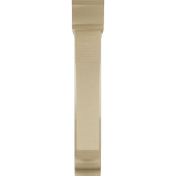 Ekena Millwork - BKTUR0554X26X34LEC01RCPR - Timberthane Faux Wood Legacy Style Bracket w/ Offset Brace, Traditional Ends, 5 1/2"W x 26"D x 34"H, Primed Tan