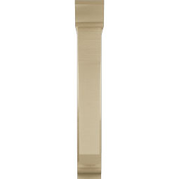 Ekena Millwork - BKTUR0554X26X38LEC01RCPR - Timberthane Faux Wood Legacy Style Bracket w/ Offset Brace, Traditional Ends, 5 1/2"W x 26"D x 38"H, Primed Tan