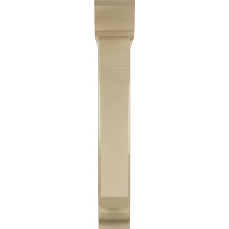 Ekena Millwork - BKTUR0554X28X36LEC01RCPR - Timberthane Faux Wood Legacy Style Bracket w/ Offset Brace, Traditional Ends, 5 1/2"W x 28"D x 36"H, Primed Tan