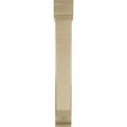Ekena Millwork - BKTUR0554X28X40LEC01RCPR - Timberthane Faux Wood Legacy Style Bracket w/ Offset Brace, Traditional Ends, 5 1/2"W x 28"D x 40"H, Primed Tan