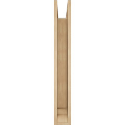 Ekena Millwork - BKTUR0554X28X40LEC01RCPR - Timberthane Faux Wood Legacy Style Bracket w/ Offset Brace, Traditional Ends, 5 1/2"W x 28"D x 40"H, Primed Tan