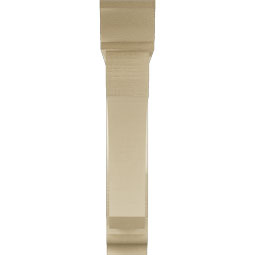 Ekena Millwork - BKTUR0554X30X30LEC01RCPR - Timberthane Faux Wood Legacy Style Bracket w/ Offset Brace, Traditional Ends, 5 1/2"W x 30"D x 30"H, Primed Tan
