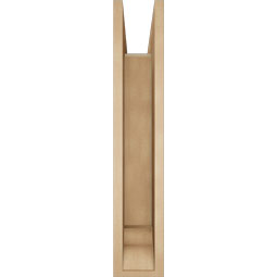 Ekena Millwork - BKTUR0554X30X30LEC01RCPR - Timberthane Faux Wood Legacy Style Bracket w/ Offset Brace, Traditional Ends, 5 1/2"W x 30"D x 30"H, Primed Tan